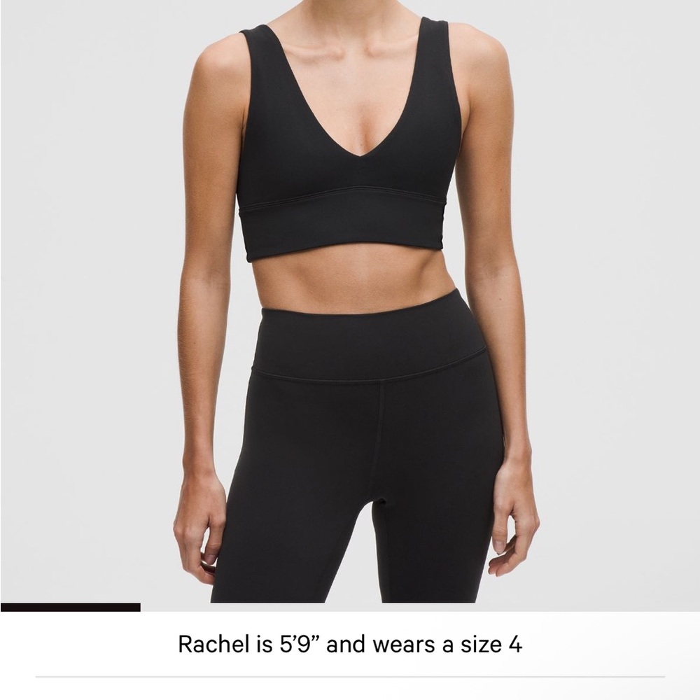 NWOT Lululemon Black Seamless Sports Bra Size 2